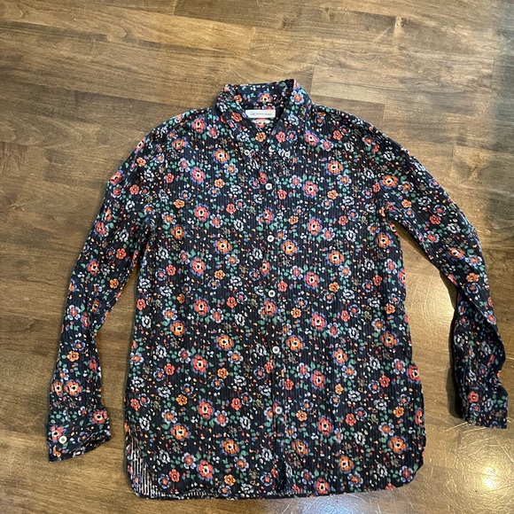 Isabel Marant Etoile Black Floral button up Blouse - Picture 1 of 5